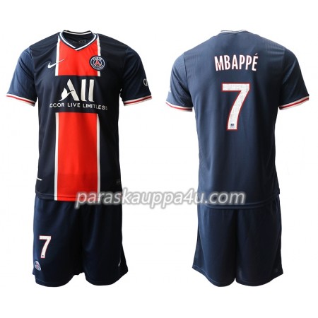 Paris Saint-Germain Kylian Mbappé 7 Lasten Kotipelipaita 2020-2021 Lyhythihainen (+ shortsit)